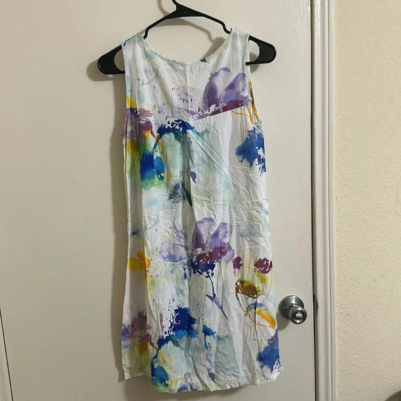EUC Jams World Hely Heavenly Watercolor Splatter Floral Painted Dress Small - Picture 5 of 7